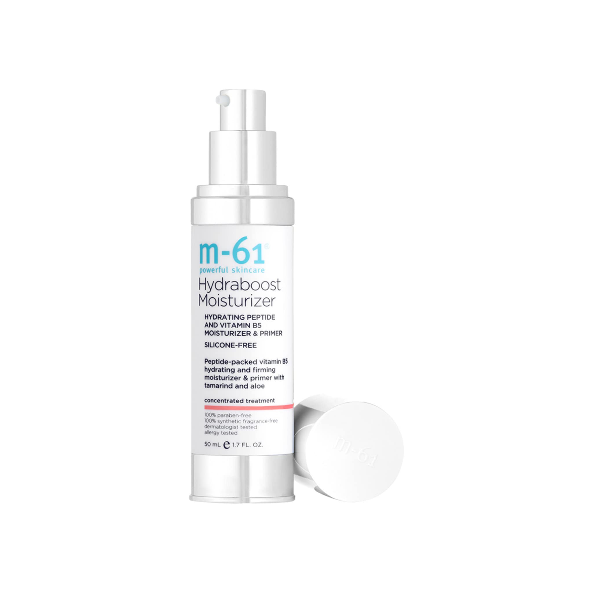 m-61 Hydraboost Moisturizer | Hydrating 2-In-1 Moisturizer + Primer With Peptides And Vitamin B5. Silicone-Free, 1.7 Fl Oz